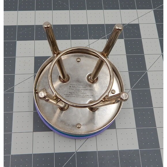 American Girl Doll Metallic Stool Chair Hair Hairstylists ROCK Cape Apron Smock - Picture 6 of 8